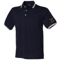 Tipped collar and cuff mens golf polo shirt