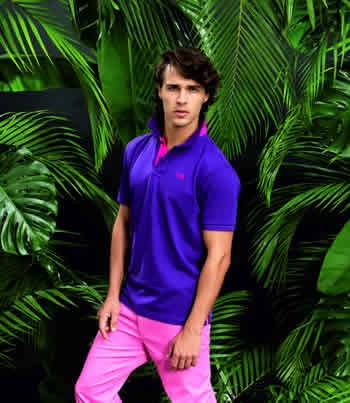 Men's Classic Fit Contrast Polo Personalised Men's Classic Fit Contrast Polo