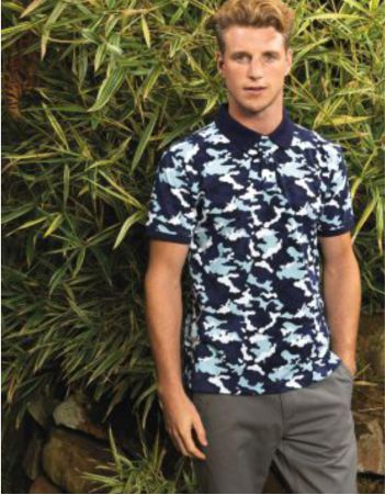 Camo Piqué Polo Personalised Camo Piqué Polo