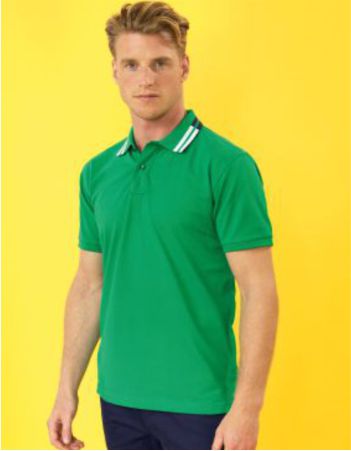 Two Colour Tipped Polo Personalised Two Colour Tipped Polo