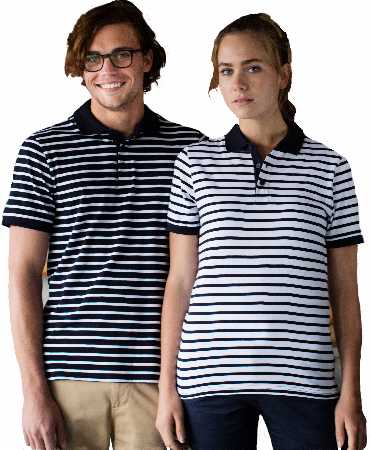 Personalised Striped Jersey Polo Shirt