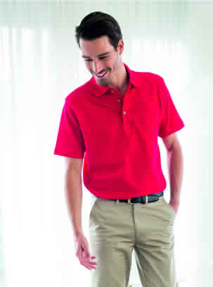 Classic mens golf polo shirt with stand up collar Personalised Classic mens golf polo shirt with stand up collar