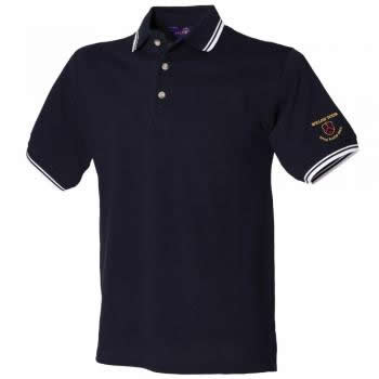 Personalised Tipped collar and cuff mens golf polo shirt