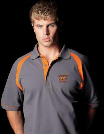 Personalised Oak hill mens golf polo shirt