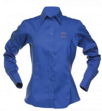 Women's long sleeved Oxford blouse Personalised Women's long sleeved Oxford blouse