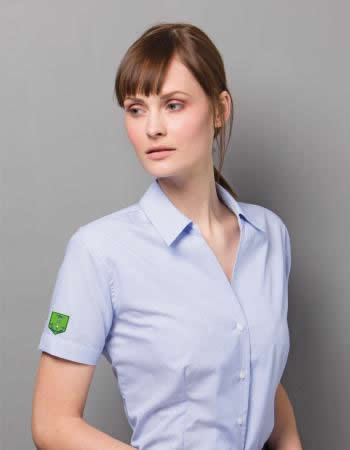 Ladies pinstripe blouse Personalised Ladies pinstripe blouse