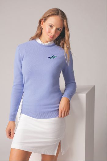 Personalised Ladies Lambswool Crewneck Sweater