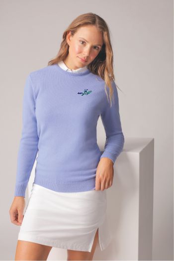 Ladies Lambswool Crewneck Sweater Personalised Ladies Lambswool Crewneck Sweater