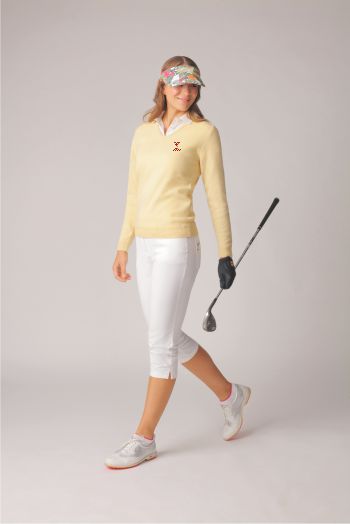Lambswool Ladies V Neck Sweater Personalised Lambswool Ladies V Neck Sweater