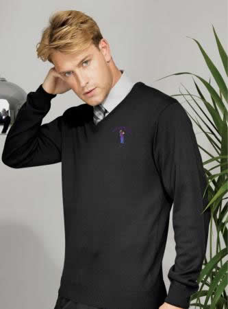 Knitted V Neck Sweater Personalised Knitted V Neck Sweater