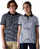 Striped Jersey Polo Shirt