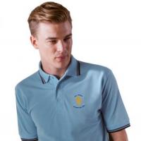 65/35 tipped mens golf polo shirt