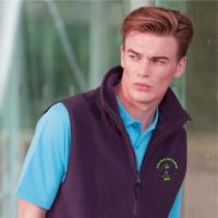 Sleeveless microfleece jacket