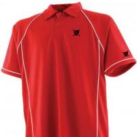 Piped performance mens golf polo shirt