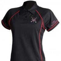 Women's piped performance polo shirt