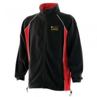 Piped microfleece jacket