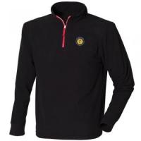 Quarter zip long sleeve fleece piped