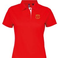 Womens Contrast Polo